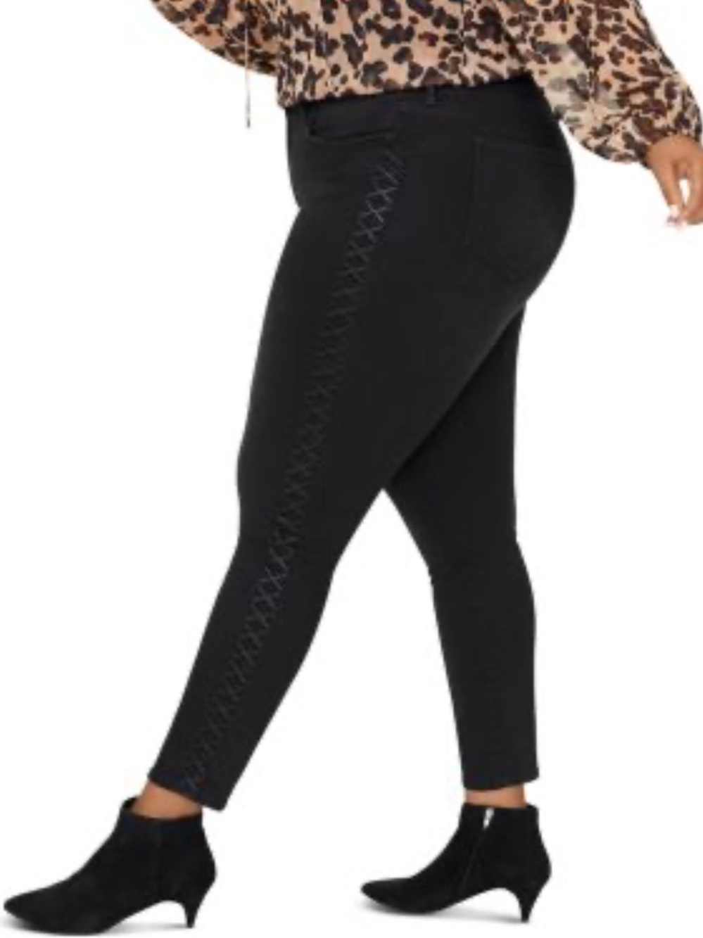 NYDJ not your daughters jeans black Ami skinny straight pants size 16